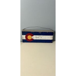 Colorado State Flag Distressed Metal Sign